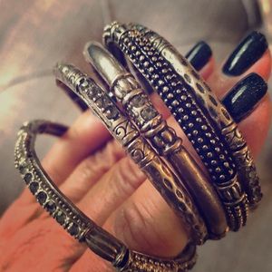 Multiple stretch bracelets